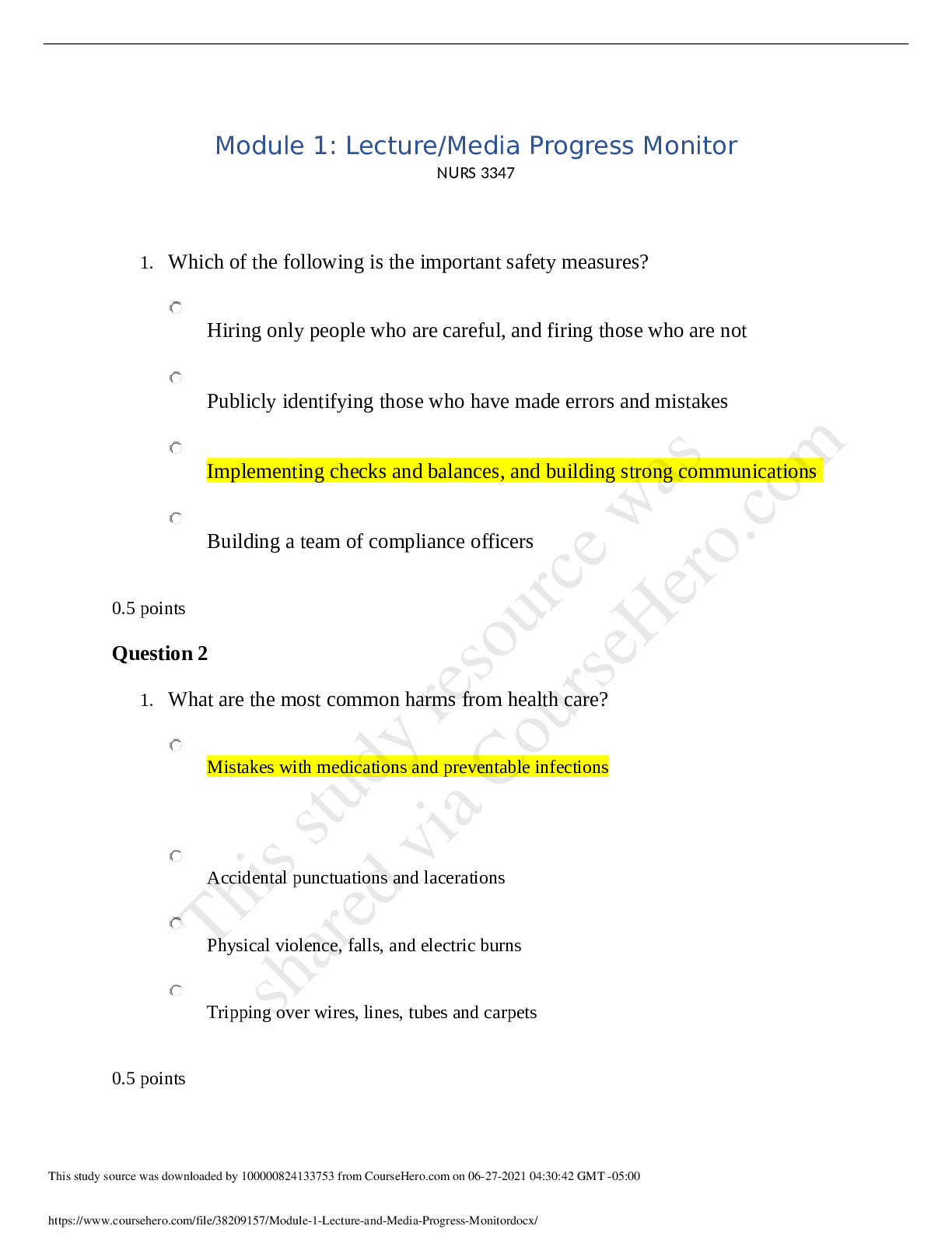 Preview of 2021 Maternity Practice HESI P1-LATEST NOTES AND REVIEW